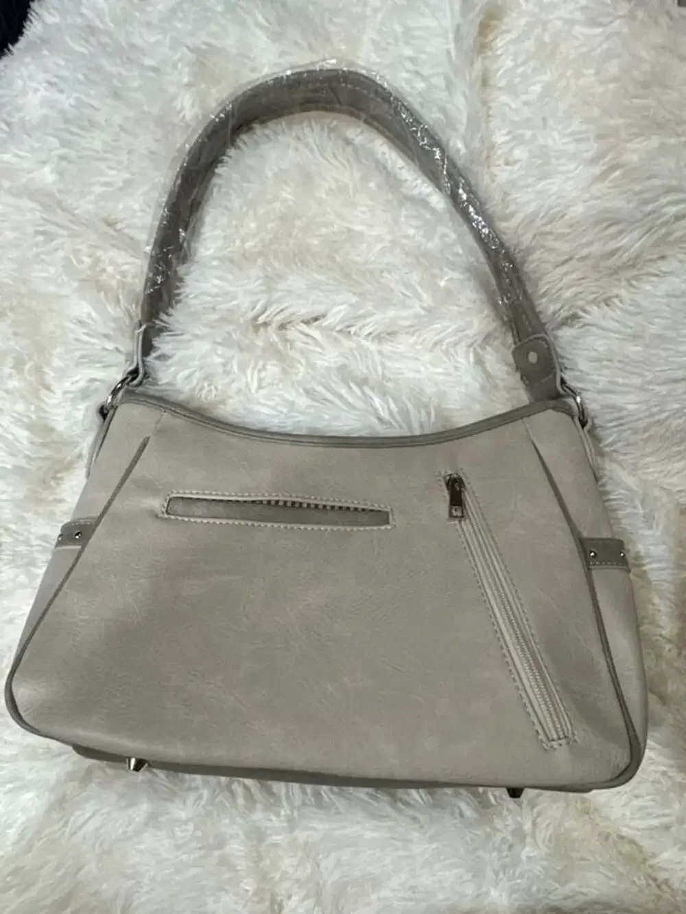 Justin West Mustang Horse Floral Embroidery Hobo Handbag Purse